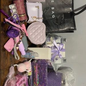 Purple Quilted Heart Hair Accessory